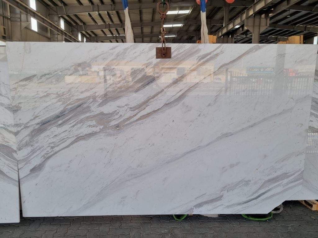 Volakas White Polished Slab 2cm-GL2 Full Slab-min