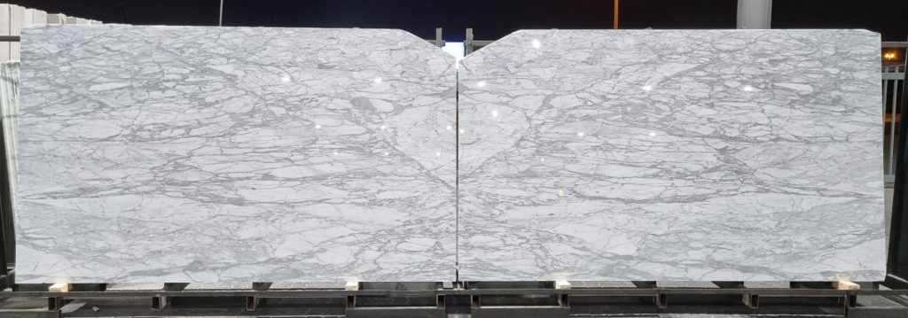 Arabescato Dark Polished Slab 2cm - FR BookMatch