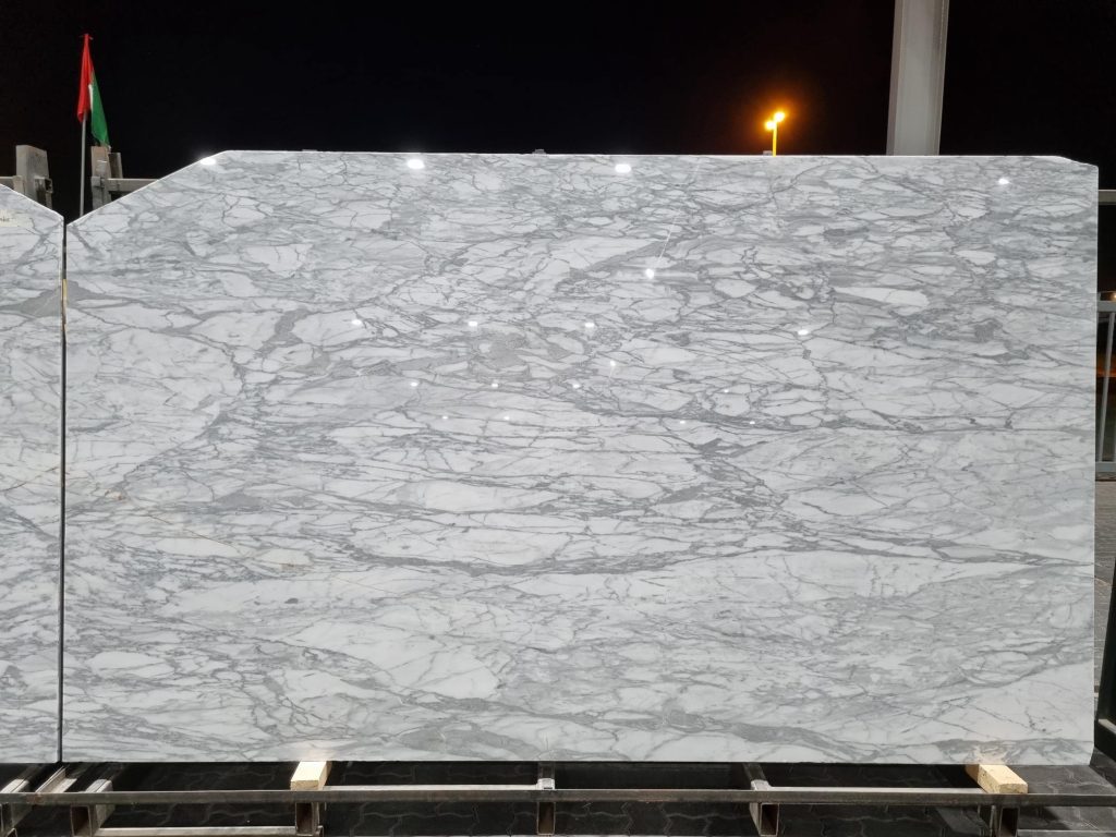 Arabescato Dark polished Slab 2cm-FR
