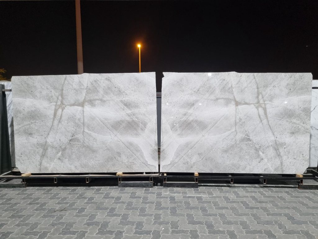 Branzo grey polished slab 2 cm (A) Book