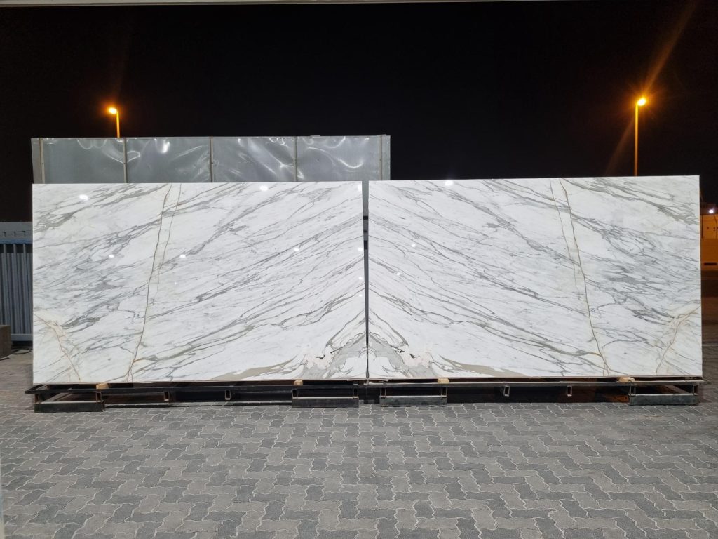 Calacatta White Polished Slab 2 cm-9B-5319 book