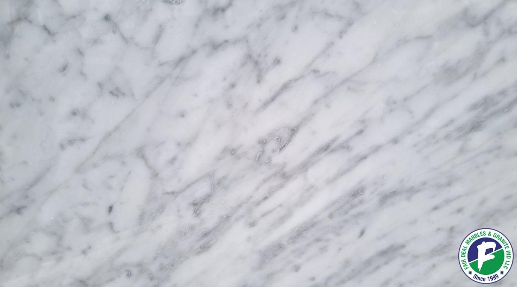 Carrara White Polished Slab 2cm-A Zoom