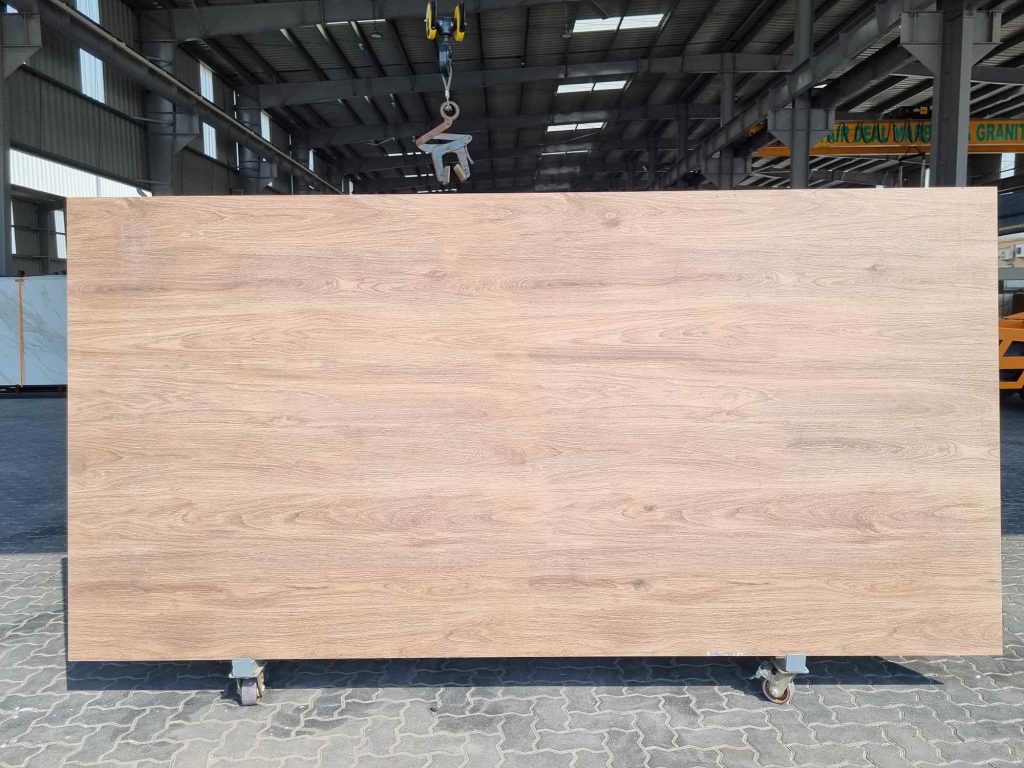 Porcelain Oak Wood Beige Matt 12mm Full Slab