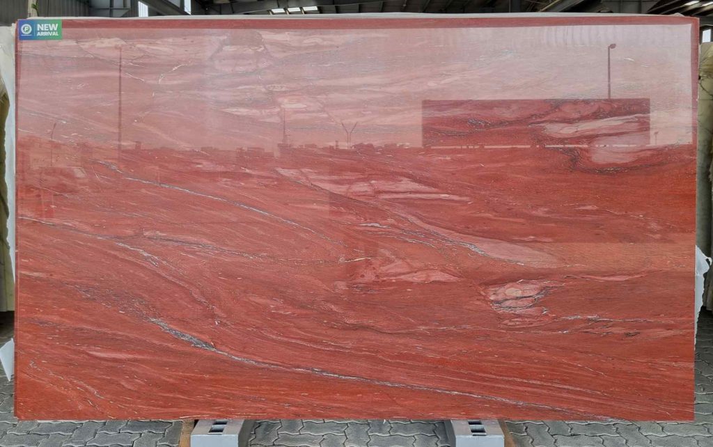 QUARTZITE RED BERMELLON FULL SLAB 2CM - 02