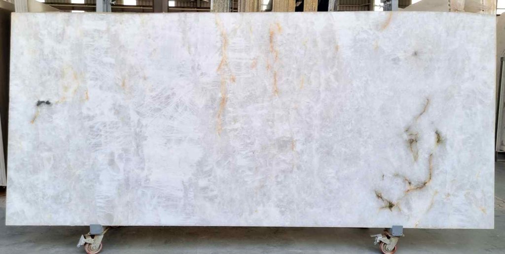 Quartzite White Cristallo Slab 2 cm-AN - Full Slab