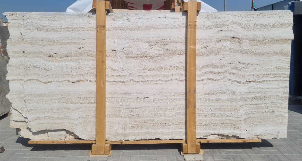 Roman Tuscany Beige Travertine UF UP Slab 2cm-MMS (1)