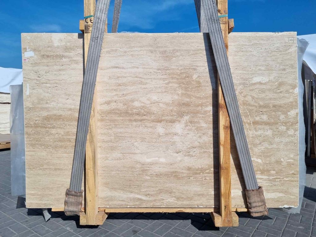 Travertine 2cm Epoxy F&P Slab-HS