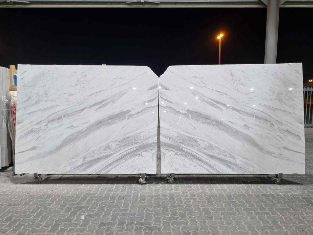 Volakas White Polished Slab 2cm-GL2 BookMatch
