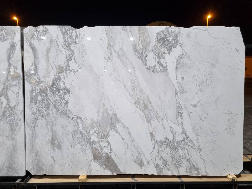Volos White Marble Polished Slab 2cm HL- AA full