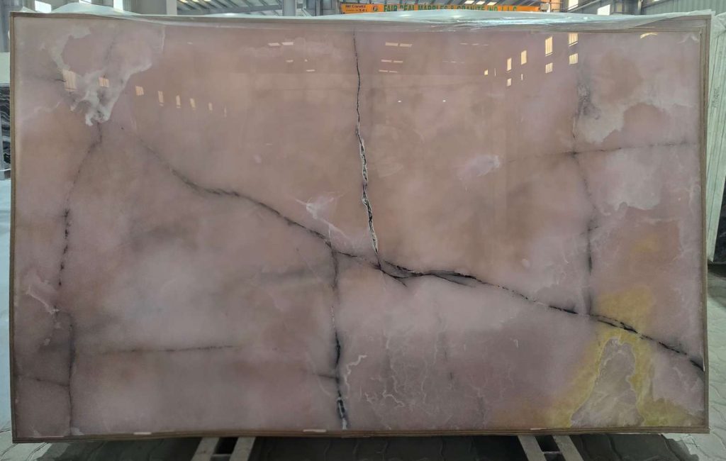 Pink Onyx Polished Slab 2cm-1323 (1)