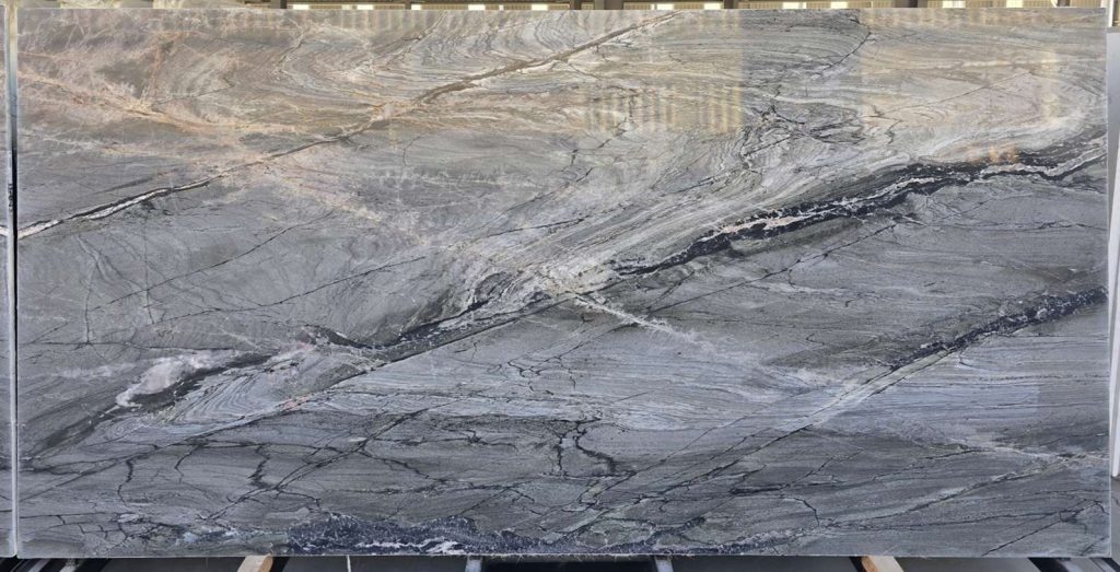 Quartzine Ebony polished slab 2 cm-13199 1